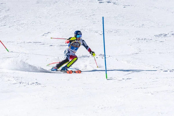 Kayak-Dünya Finalleri-slalom-men S fis Alpine Ski Dünya Kupası Fina — Stok fotoğraf