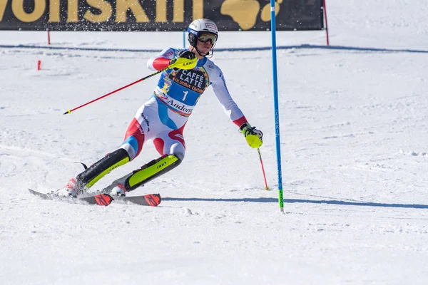 SKI-WORLD-FINALS-SLALOM - UOMINI DELLA FIS Coppa del Mondo di sci alpino Fina — Foto Stock
