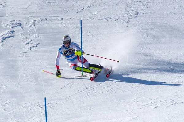 SKI-WORLD-FINALS- SLALOM - Мужчины, кроме FIS Кубок мира по горнолыжному спорту Fina — стоковое фото