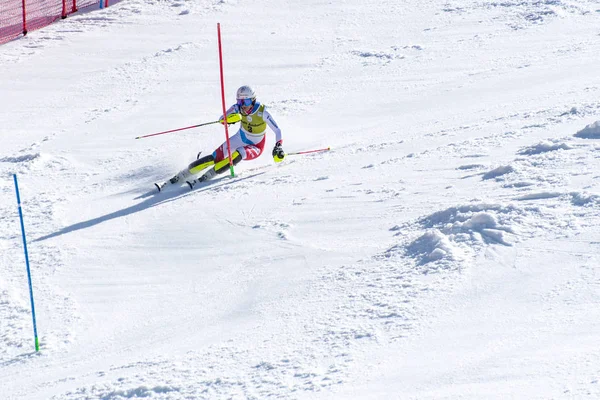 SKI-WORLD-FINALS- SLALOM - Мужчины, кроме FIS Кубок мира по горнолыжному спорту Fina — стоковое фото