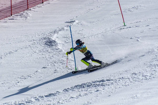 Ski świat finał Slalom - mężczyzn S Fis Alpine Ski World Cup Fina — Zdjęcie stockowe