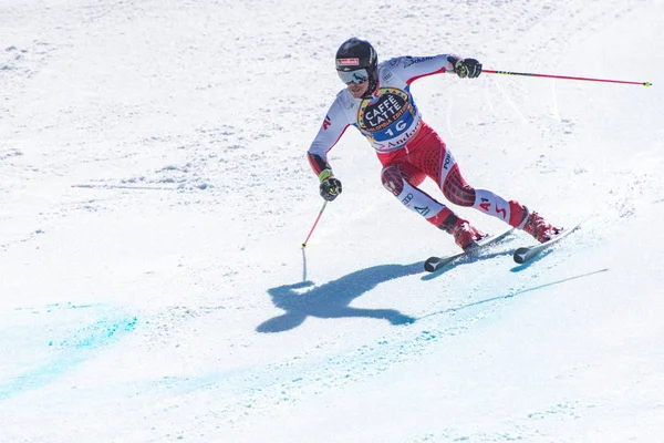 SKI-WORLD-FINALS-SLALOM - SISÄLTÖ FIS Alppihiihdon maailmanmestaruuskilpailut Fina — kuvapankkivalokuva