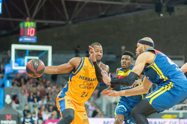 Andorra Vella Andorra Jugadores Acción Liga Acb Endesa Partido Entre — Foto de Stock