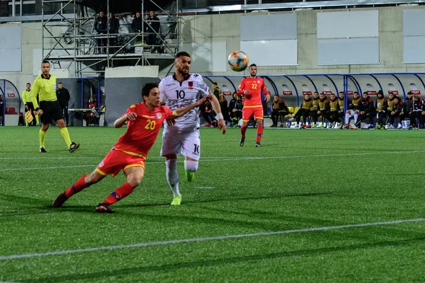 Andorra Vella Andorra Marzo 2019 Jugadores Acción Partido Clasificatorio Del — Foto de Stock