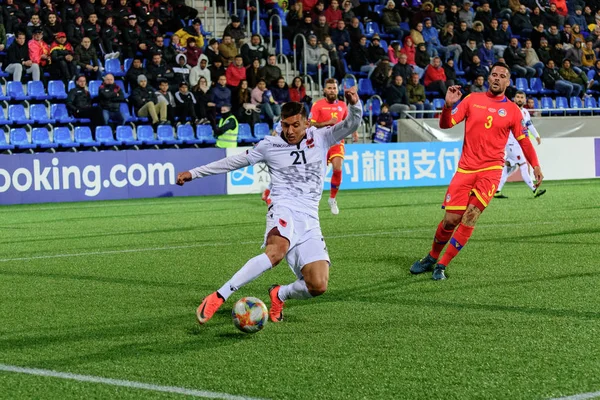 Andorra Vella Andorra Marzo 2019 Jugadores Acción Partido Clasificatorio Del — Foto de Stock