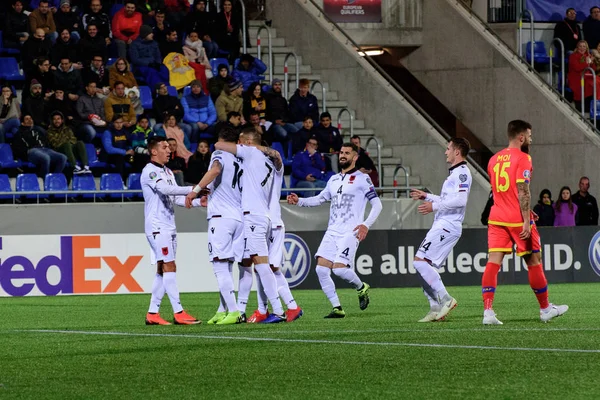 Andorra Vella Andorra Marzo 2019 Jugadores Acción Partido Clasificatorio Del — Foto de Stock