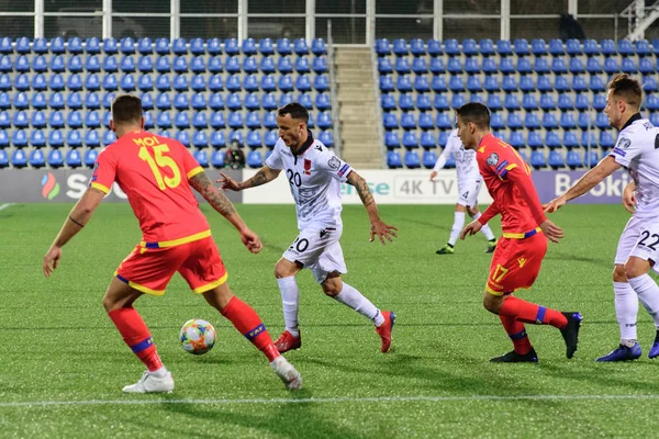 Andorra Vella Andorra Maart 2019 Spelers Actie Europees Kampioenschap Kwalificatiewedstrijd — Stockfoto