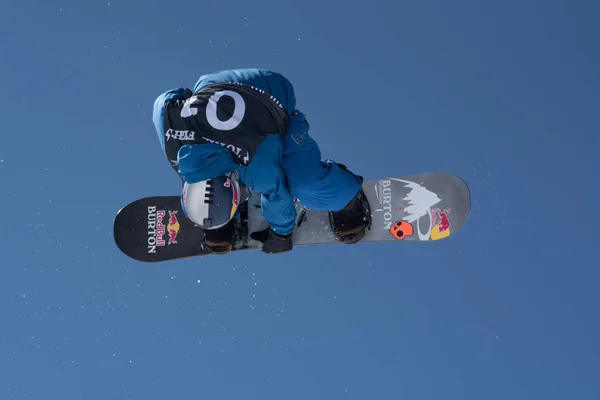 El Tarter, Andorra. 29 de março de 2019: Snowboarder JUDD HENKES USA — Fotografia de Stock