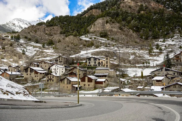 Winter Andorra Paisaje Urbano Pal Massana Andorra —  Fotos de Stock