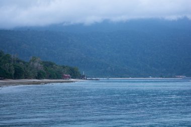 günbatımı tioman Island, Malezya.
