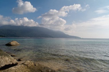 günbatımı tioman Island, Malezya