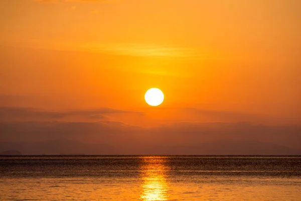 Perhentian Island Maleisië Februari 2015 Zonsondergang Prachtig Strand Uitzicht Boten — Stockfoto