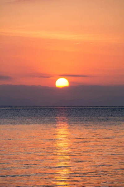 Perhentian Island Maleisië Februari 2015 Zonsondergang Prachtig Strand Uitzicht Boten — Stockfoto