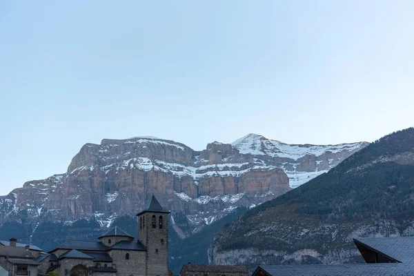 Torla Ville Ordesa National Pakr Dans Les Pyrénées Espagnoles — Photo