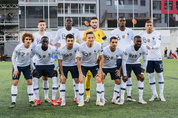 Andorra Vella Andorra Juni 2019 Spelers Actie Europees Kampioenschap Kwalificatiematch — Stockfoto