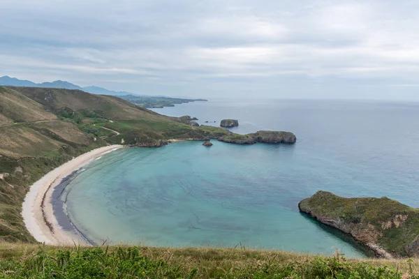 Kép Festői Beach Torimbia Toranda Asturias Spanyolország — Stock Fotó