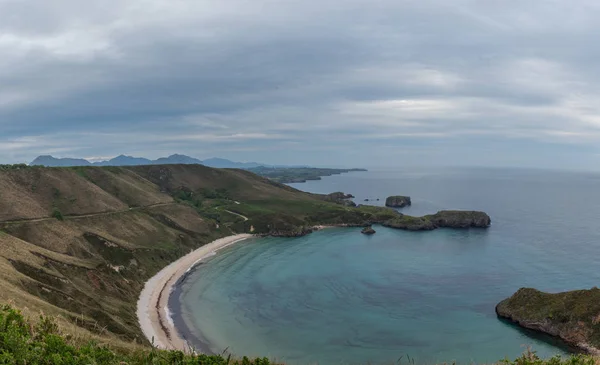 Torimbia Toranda Asturias Spanya Manzaralı Plaj Görüntüleri — Stok fotoğraf