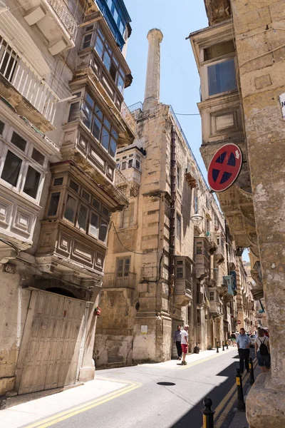 Valleta Malta 2019 Mai Straße Von Valleta Maltas Hauptstadt Stadtbild — Stockfoto