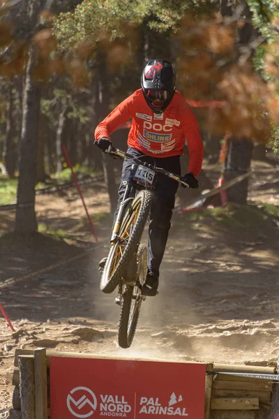 Vallnord Andorra Červenec 2019 Cyklista Mercedes Benz Mistrovství Světa Fotbale — Stock fotografie