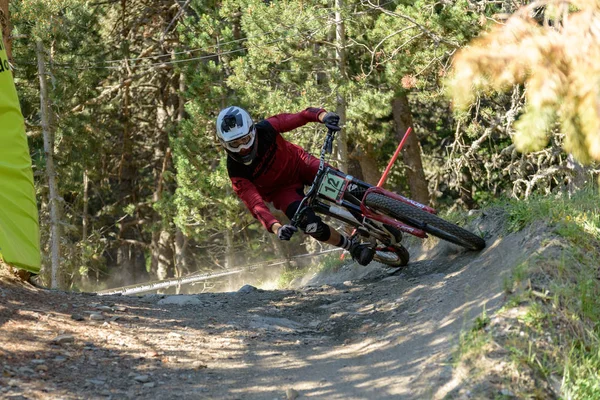 Vallnord Andorra Červenec 2019 Cyklista Mercedes Benz Mistrovství Světa Fotbale — Stock fotografie