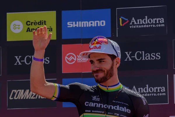 Vallnord Andorra Julio 2019 Ciclistas Mercedes Benz Uci Mtb World — Foto de Stock