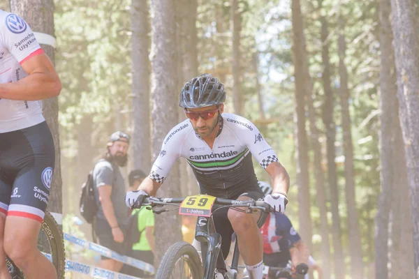 Vallnord Andorra Julio 2019 Ciclistas Mercedes Benz Uci Mtb World — Foto de Stock