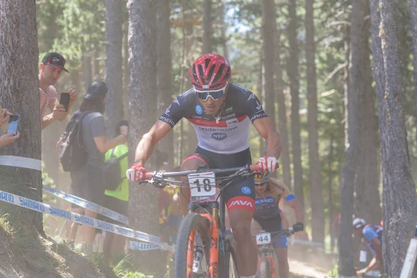 Vallnord Andorra Julio 2019 Ciclistas Mercedes Benz Uci Mtb World — Foto de Stock