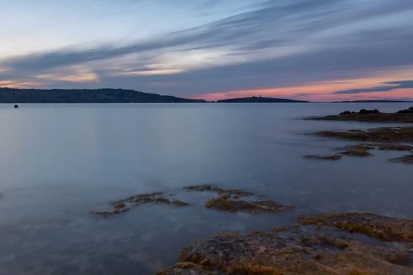 Panorama Över Hamnen Pauls Bay Med Fiskebåtar Och Turistfartyg Bugibba — Stockfoto