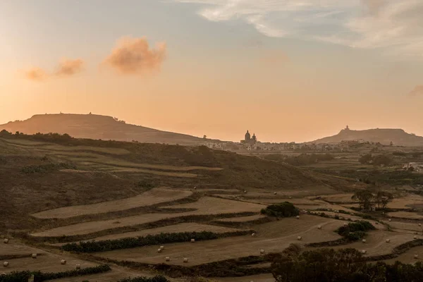 Victoria, Malta-Mayıs 13, 2019: Cittadela görünümü, Victoria 'da kuvvetlendirilmiş şehir. Bu UNESCO Dünya mirası siteleri listesinde.