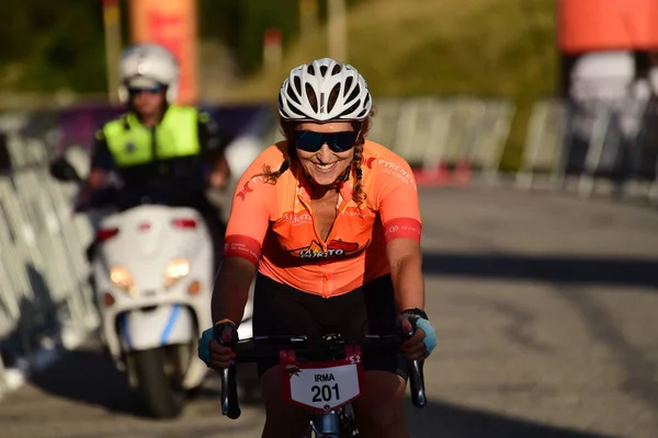 Andorra: 4 de agosto de 2019: Ciclistas en La Purito 2019 en Andorra . — Foto de Stock