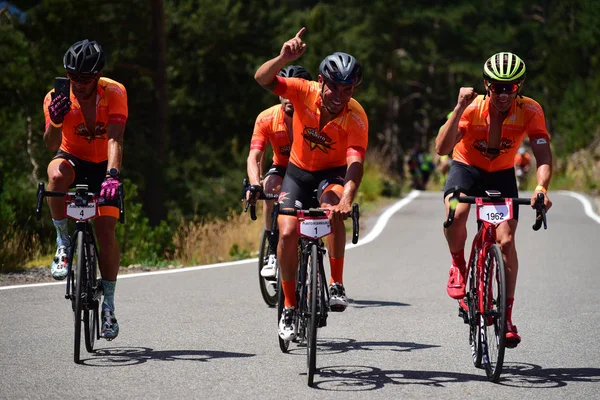Andorra: Agust 4 2019: cyklister i La Purito 2019 i Andorra. — Stockfoto