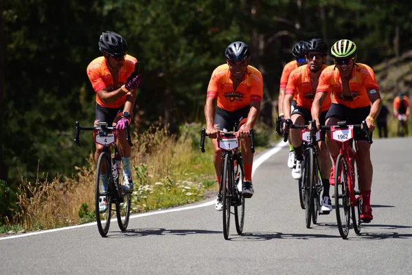 Andorra: Agust 4 2019: cyklister i La Purito 2019 i Andorra. — Stockfoto