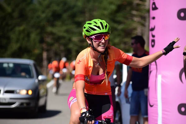 Andorra: Agust 4 2019: a kerékpárosok La Purito 2019 Andorra. — Stock Fotó