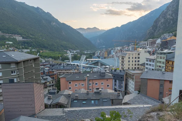 Cityscape Andorra Vella Andora — Zdjęcie stockowe