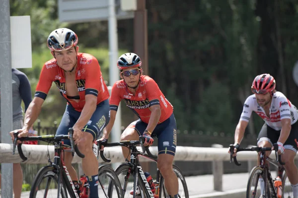 Canillo Andorra Septiembre 2019 Ciclista Etapa Vuelta 2019 Canillo Andorra — Foto de Stock