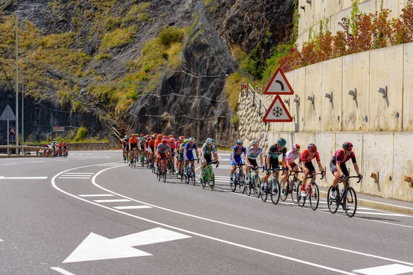 Canillo Andorra Septiembre 2019 Ciclista Etapa Vuelta 2019 Canillo Andorra — Foto de Stock