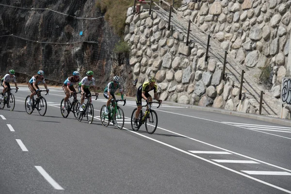 Canillo Andorra Septiembre 2019 Ciclista Etapa Vuelta 2019 Canillo Andorra — Foto de Stock