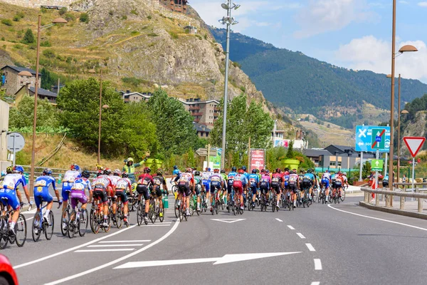 Canillo Andorra Septiembre 2019 Ciclista Etapa Vuelta 2019 Canillo Andorra — Foto de Stock