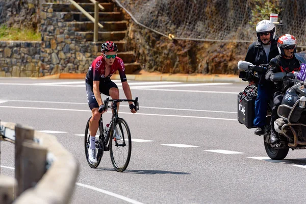 Canillo Andorra Septiembre 2019 Ciclista Etapa Vuelta 2019 Canillo Andorra — Foto de Stock