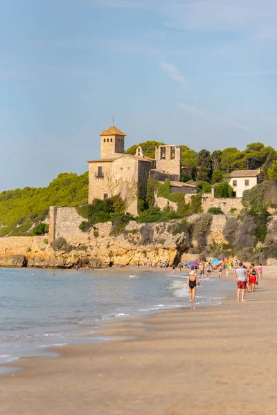 Tamarit España 2019 Agosto Una Vista Del Antiguo Castillo Desde —  Fotos de Stock