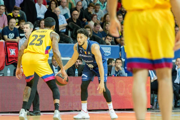 Andorra Vella Andorra 2019 Octubre Jugadores Acción Partido Liga Acb — Foto de Stock