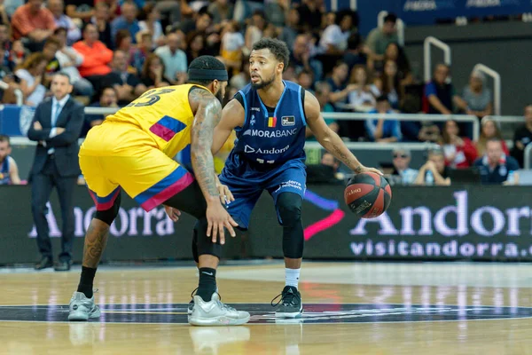 Andorra Vella Andorra 2019 Octubre Jugadores Acción Partido Liga Acb — Foto de Stock