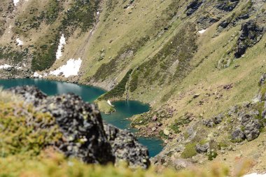 Ordino 'daki Andorra Pirenes Dağları' nda güzel bir yürüyüş manzarası var..