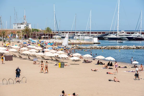 Барселона Июня 2020 Года Олимпийский Порт Летом После Covid Июня — стоковое фото