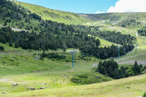 Лето Курорте Грандвалира Эль Тартер Андорре — стоковое фото