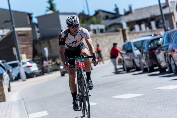 Les Anglres Francia 2020 Julio Ciclistas Carrera Amateur Cerdanya Cycle — Foto de Stock