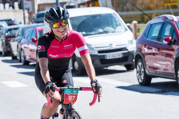 Les Anglres Francia 2020 Julio Ciclistas Carrera Amateur Cerdanya Cycle — Foto de Stock