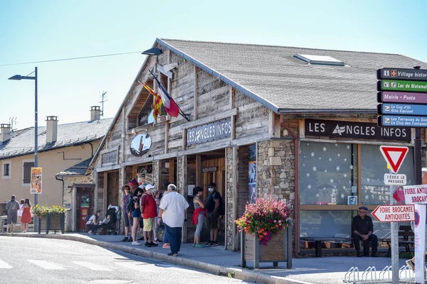 Les Angles Francie 2020 Července Létě Čekají Lidé Turistickém Ruchu — Stock fotografie