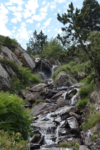 Bergmeer Estany Les Truites Andorra Pyreneeën Massana Refugi Coma Pedrosa — Stockfoto