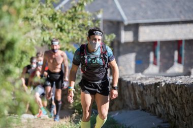 Kamp, Andorra: 2020 Eylül 05: 2020 Sparta Yarış Engelli Yarışı 'na katılan yarışmacılar, Andorra' da, Eylül 05, 2020.